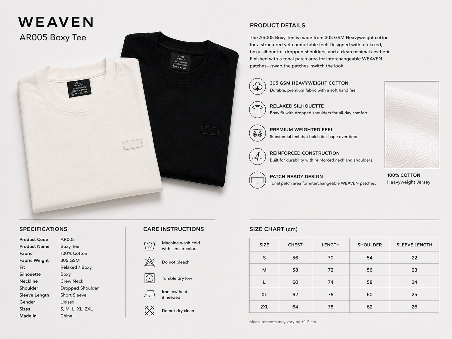 Weaven Modular Tee — Starter Set Included